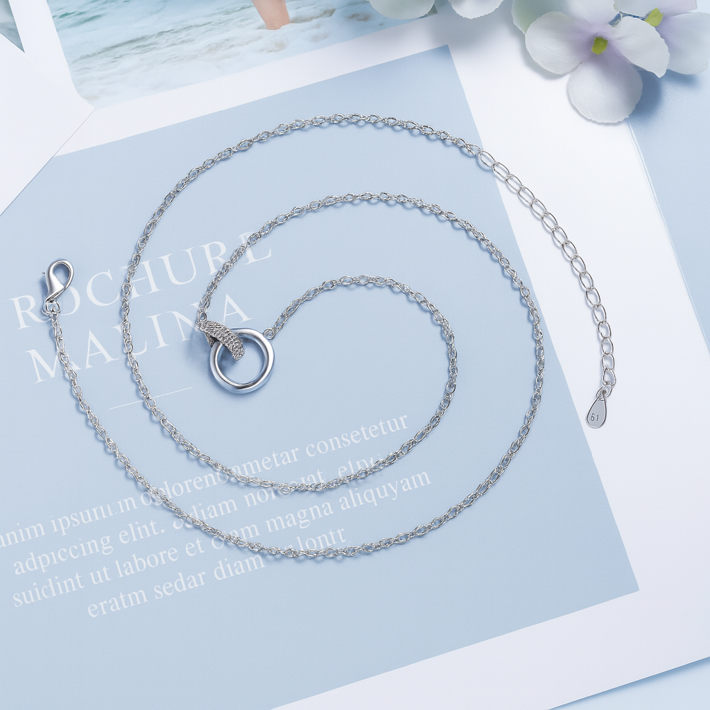 Mobius Sparkle – S925 Zircon Clavicle Necklace