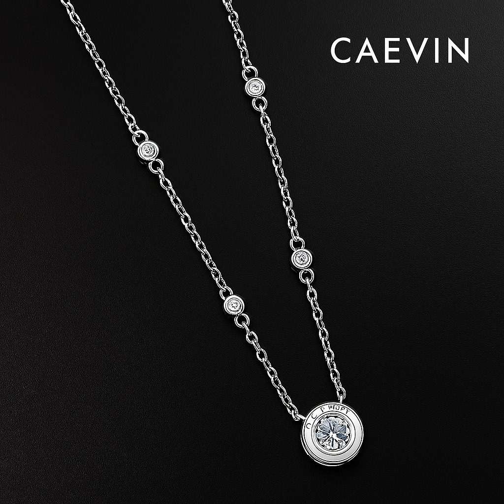 FEOBUR Moissanite Necklace | 1β3CT Certified Sparkle