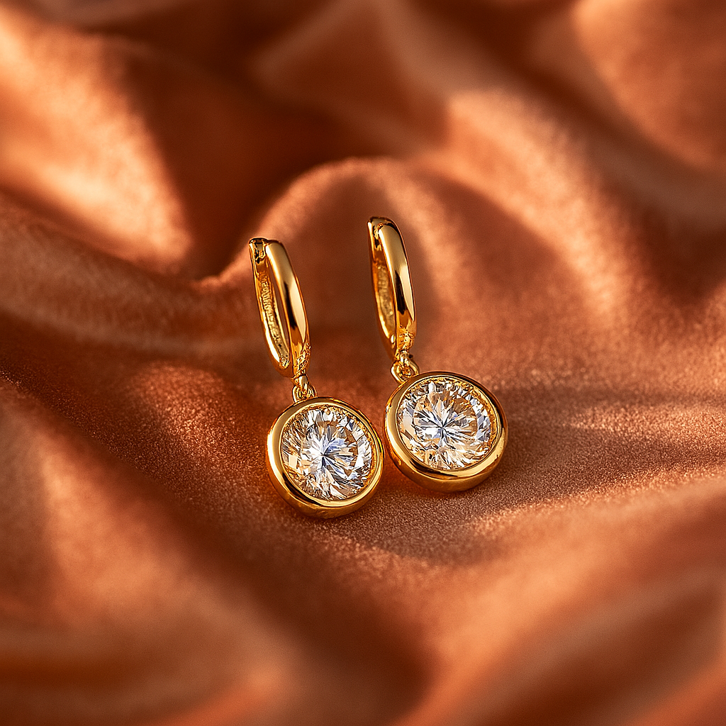 Radiant Moissanite 1-3CT Hoop Drops β 14K White Gold β Sparkle for Every Occasion