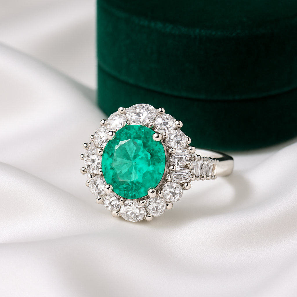 Luxe Paraiba Crystal Band β 925 Silver