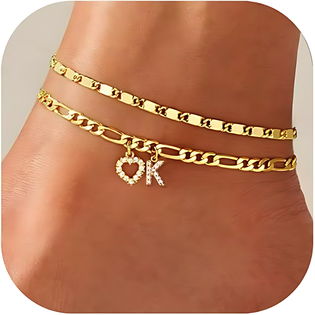 Sofia Love Initial Anklet