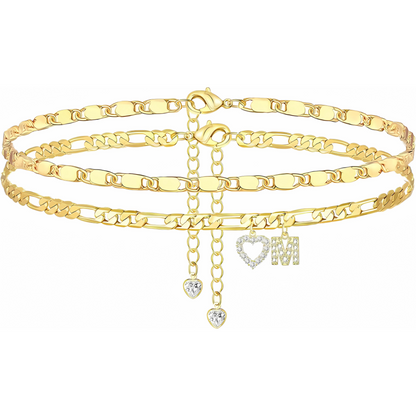 Sofia Love Initial Anklet