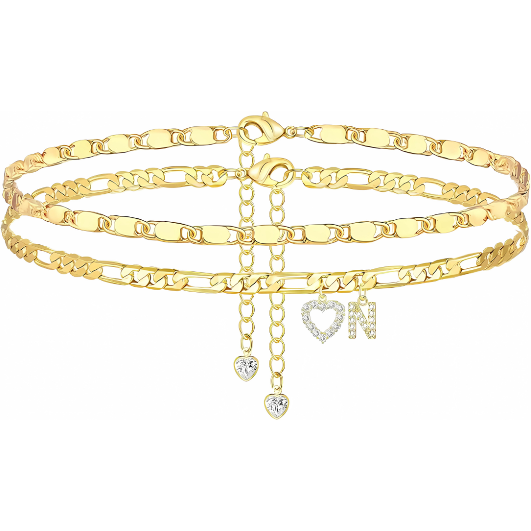Sofia Love Initial Anklet