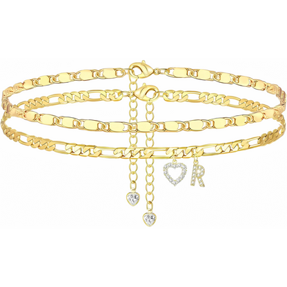 Sofia Love Initial Anklet