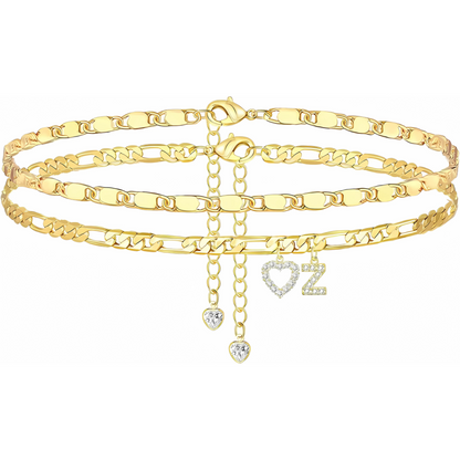 Sofia Love Initial Anklet