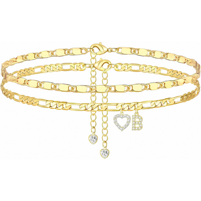Sofia Love Initial Anklet