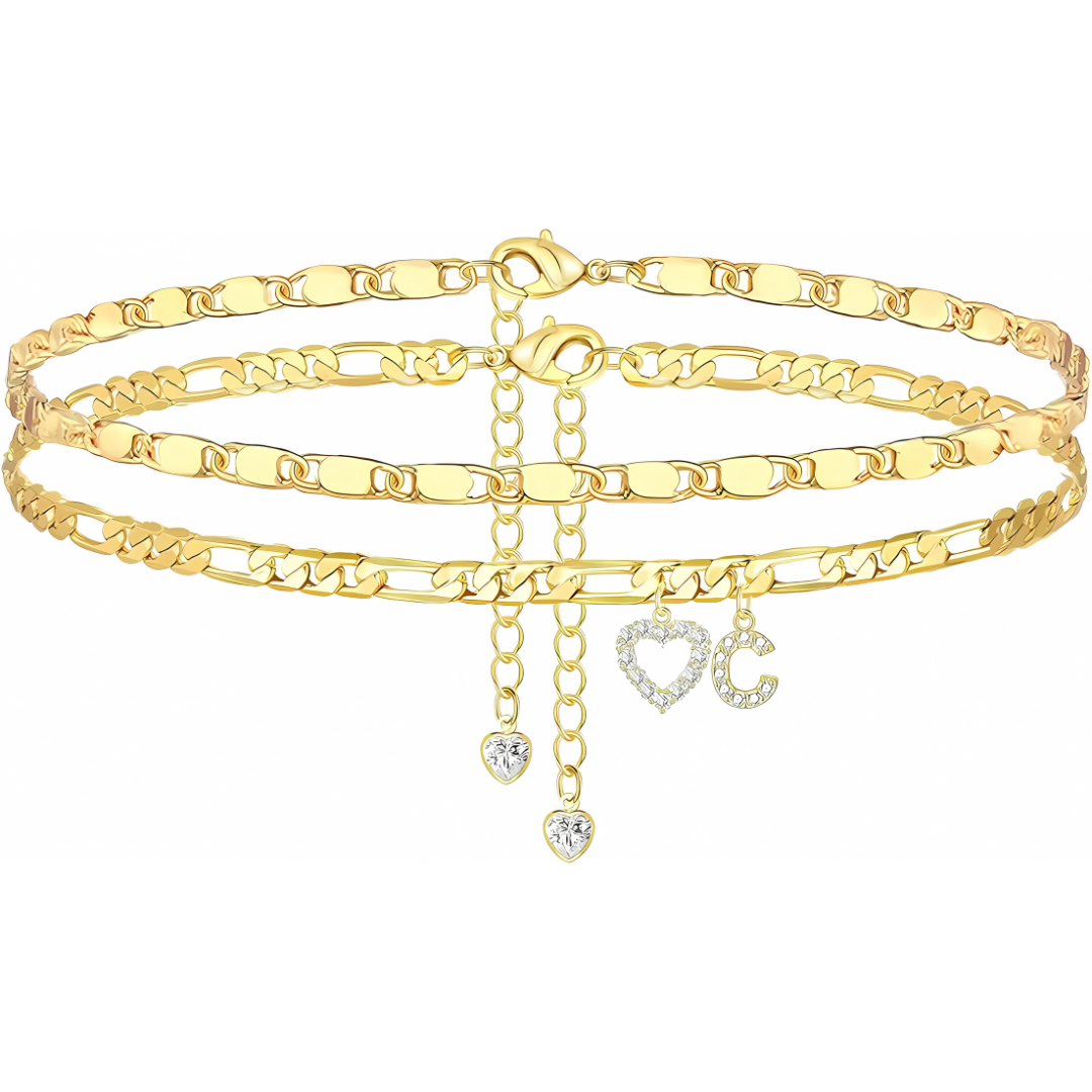 Sofia Love Initial Anklet