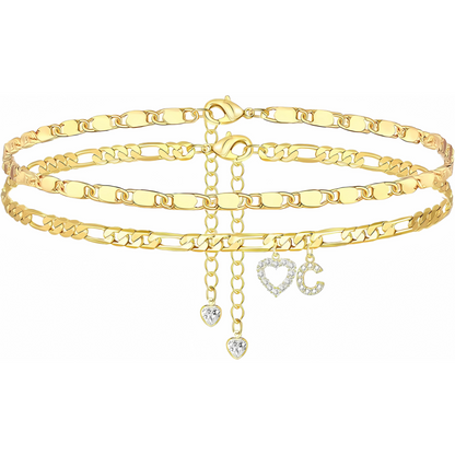 Sofia Love Initial Anklet