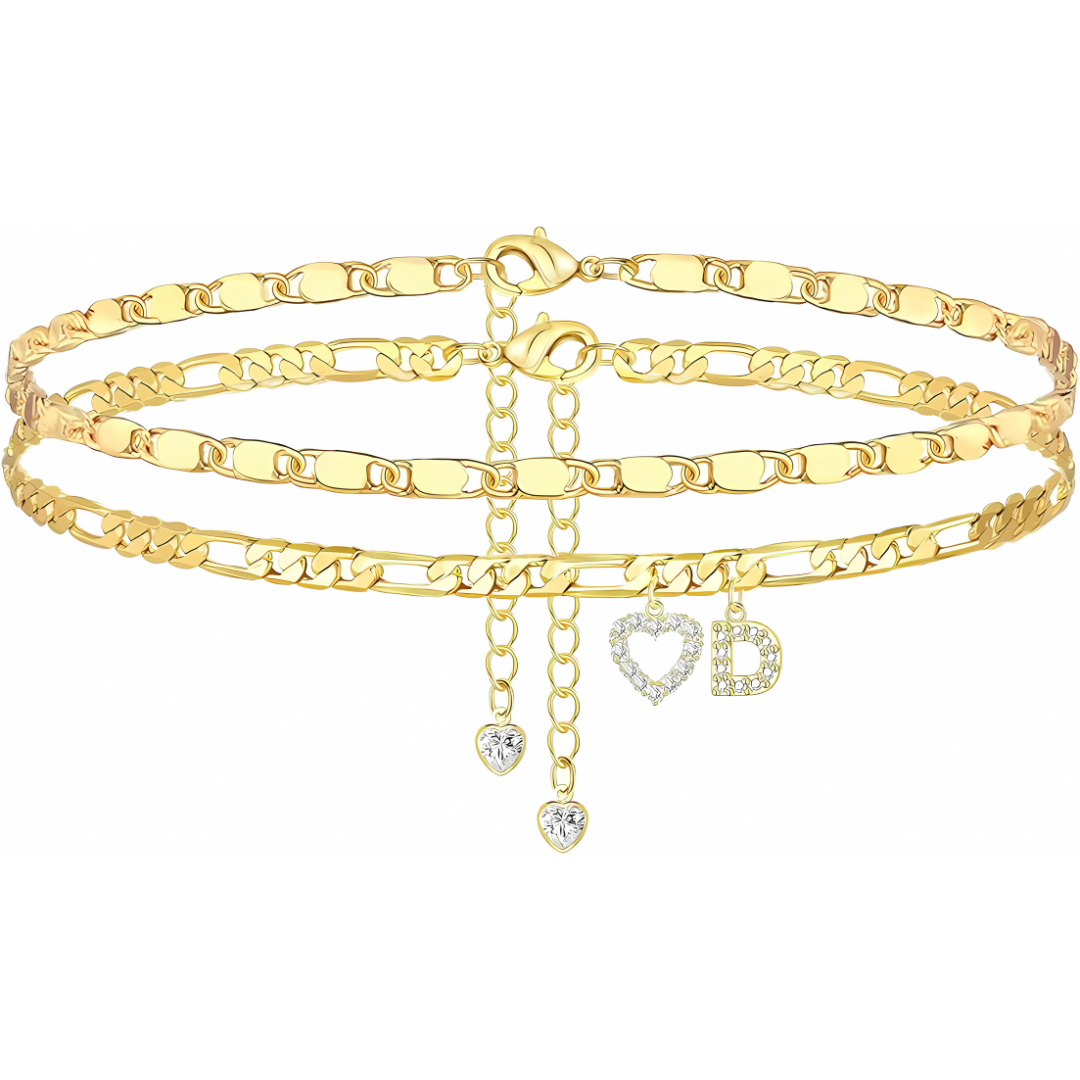 Sofia Love Initial Anklet