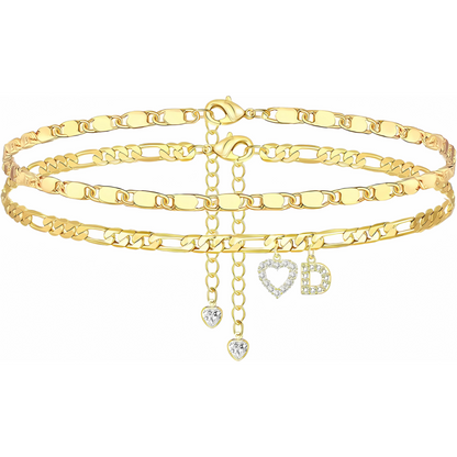 Sofia Love Initial Anklet