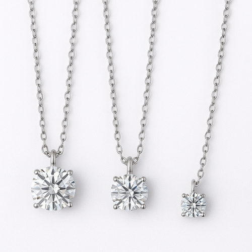 ✨ Sparkling VVS1 Diamond Necklace – Elegantly Crafted in 18K Gold