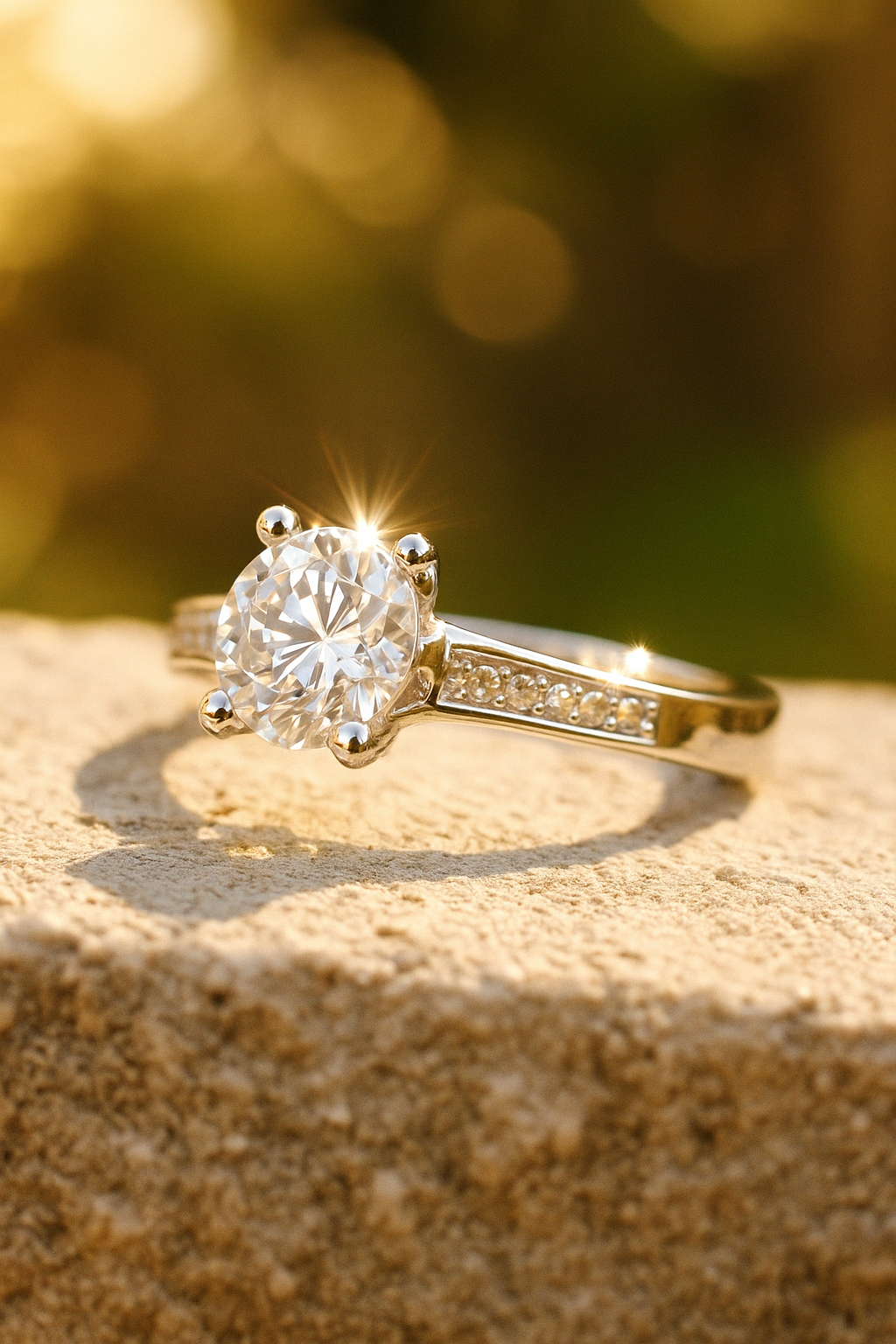 Timeless Elegance – Ultra White Lab-Grown Diamond Ring