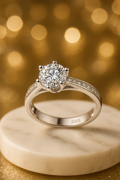 Timeless Elegance – Ultra White Lab-Grown Diamond Ring