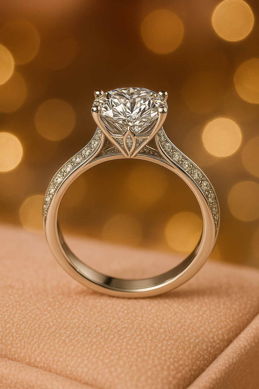 Timeless Elegance – Ultra White Lab-Grown Diamond Ring