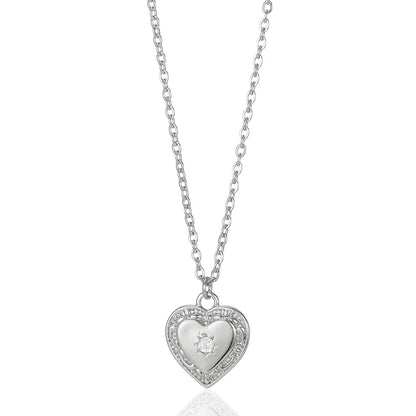 Olivia Crystal Heart Necklace