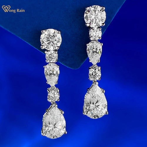 Super White Lab-Created Diamond Earrings