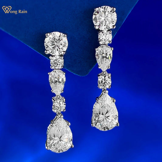 Super White Lab-Created Diamond Earrings