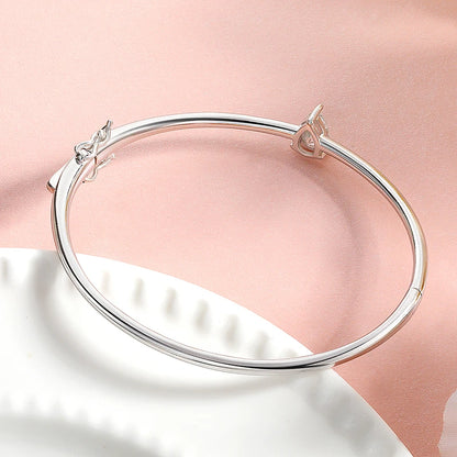 Smyoue S925 Moissanite Teardrop Bangle – GRA Certified Elegance