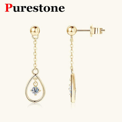 White Gold Moissanite Earrings – Round & Refined – Holiday Jewelry