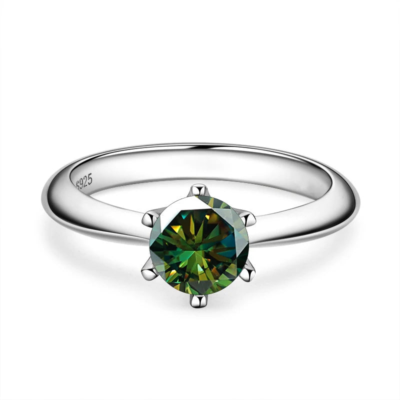 Minimalist Moissanite Engagement Band