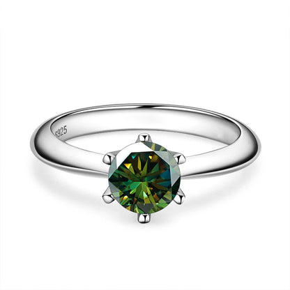 Minimalist Moissanite Engagement Band