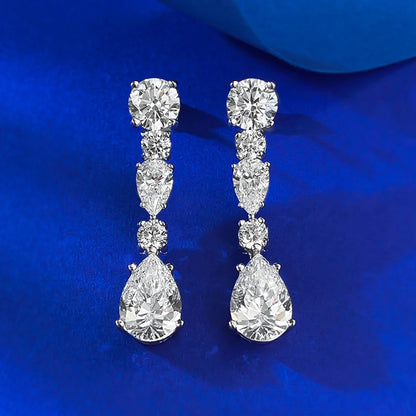 Super White Lab-Created Diamond Earrings