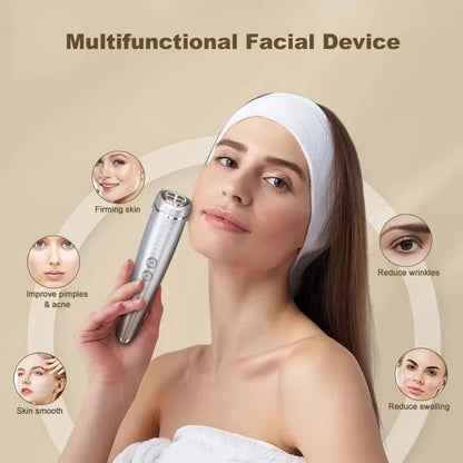 6-in-1 EMS RF Facial Massager – Lift, Tighten & Glow at Home
