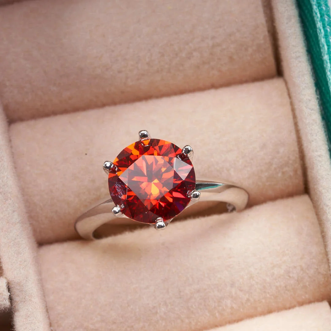 Minimalist Moissanite Engagement Band