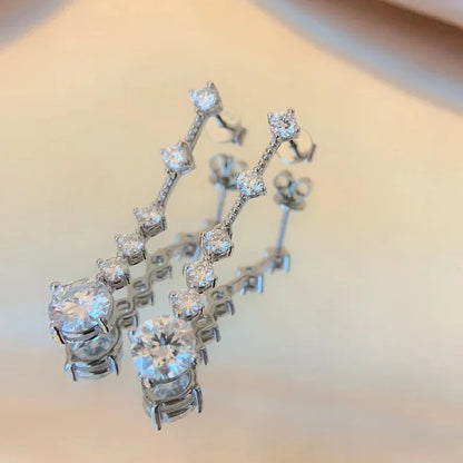 Super White Lab-Created Diamond Earrings