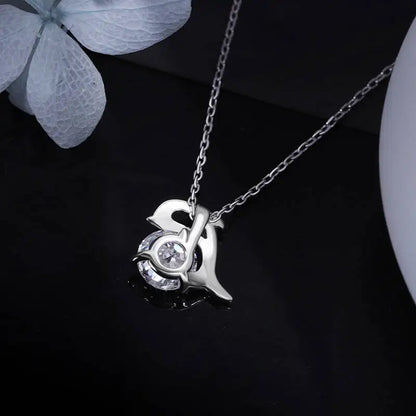 Super White Lab-Created Diamond Necklace