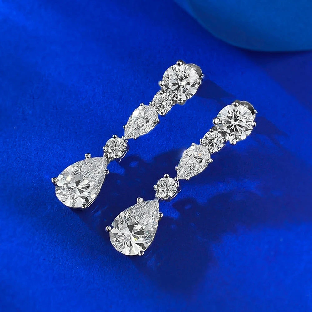 Super White Lab-Created Diamond Earrings