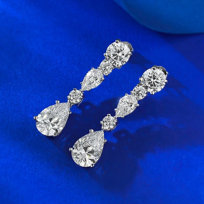 Super White Lab-Created Diamond Earrings