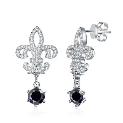 BIJOX STORY 1ct Colors Moissanite Stud Earrings GRA Certified Lab Created Diamond 925 Sterling Silver Wedding Jewelry for Women