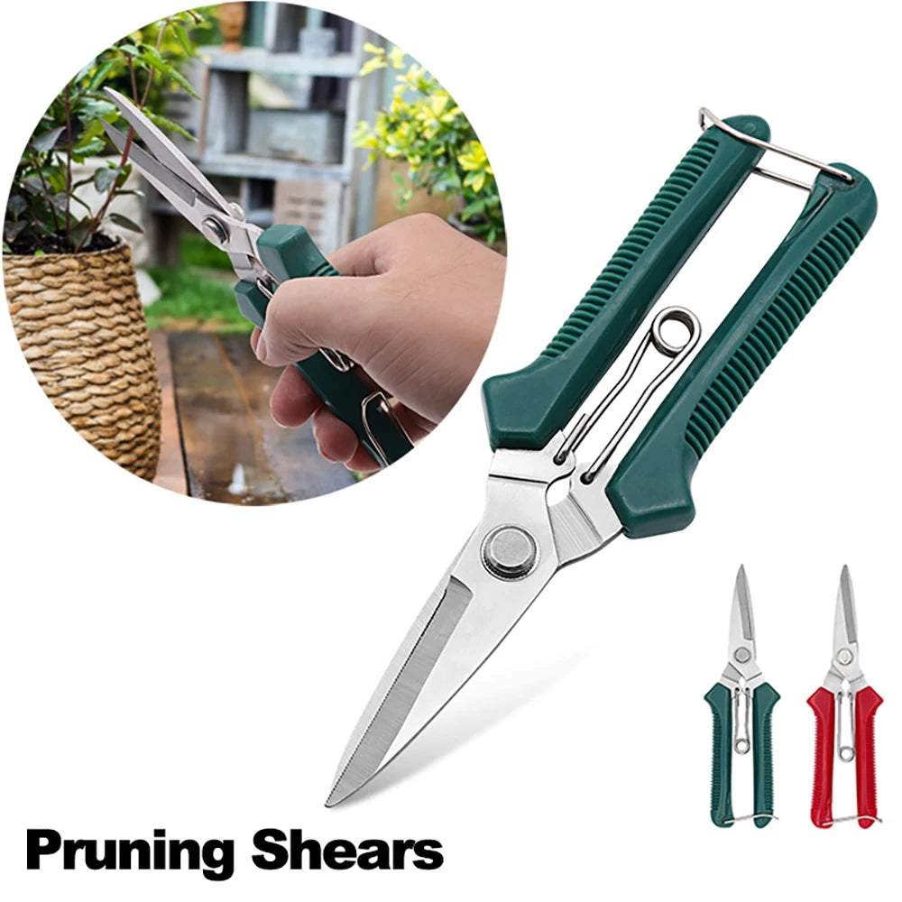 Sharp Garden Tools Secateurs Bonsai Shears Metal Gardening Scissors Pruning Tool Fruit Picking Weed Household Potted Hand Cutter