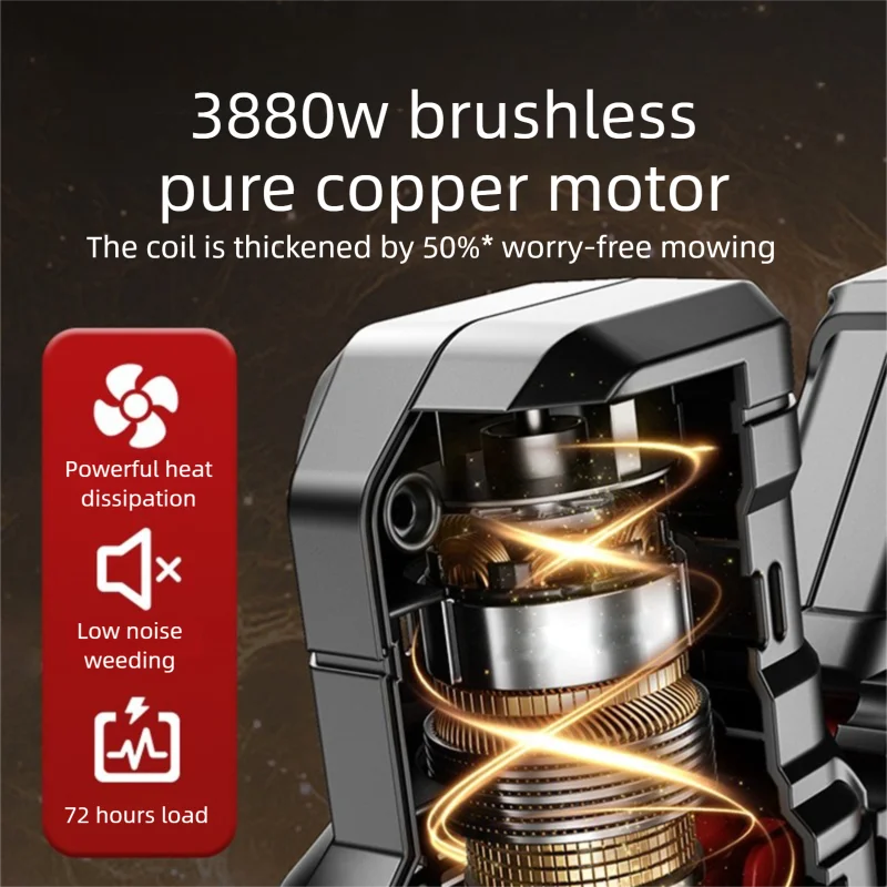 Multifunctional Agricultural Lawn Mower Electric Lawn Mower Small Household Rechargeable Lithium Battery Weeding Machine