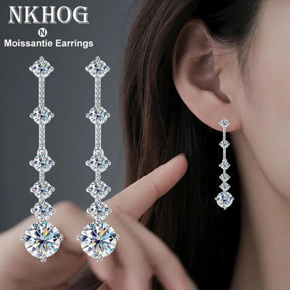 Super White Lab-Created Diamond Earrings