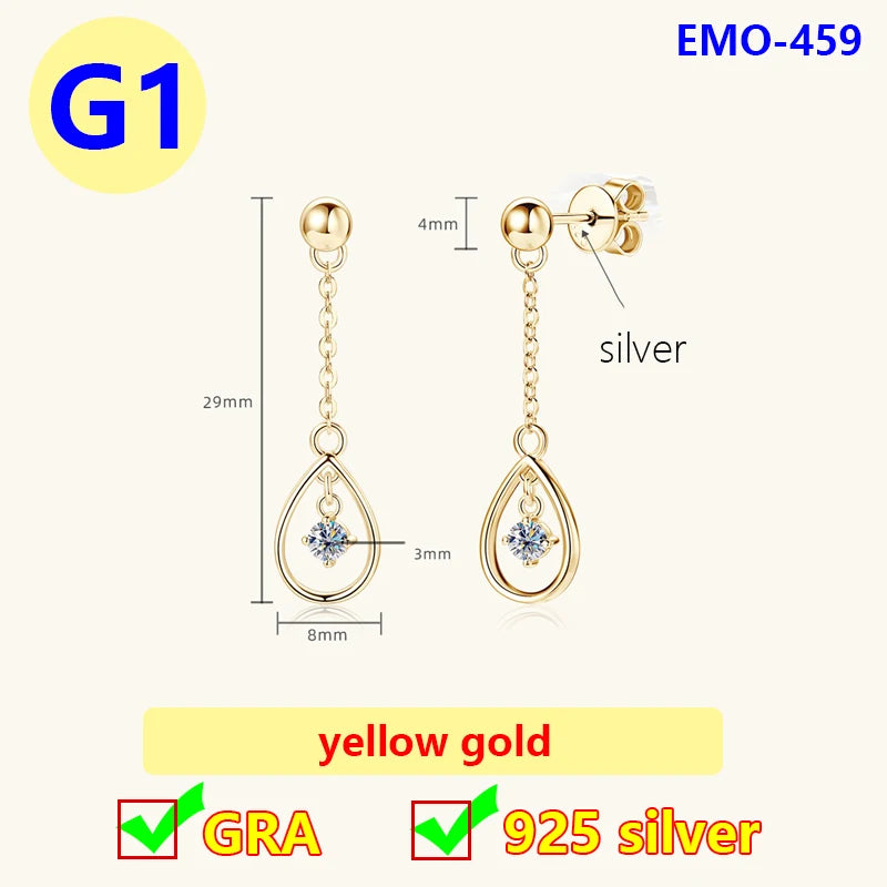 White Gold Moissanite Earrings – Round & Refined – Holiday Jewelry