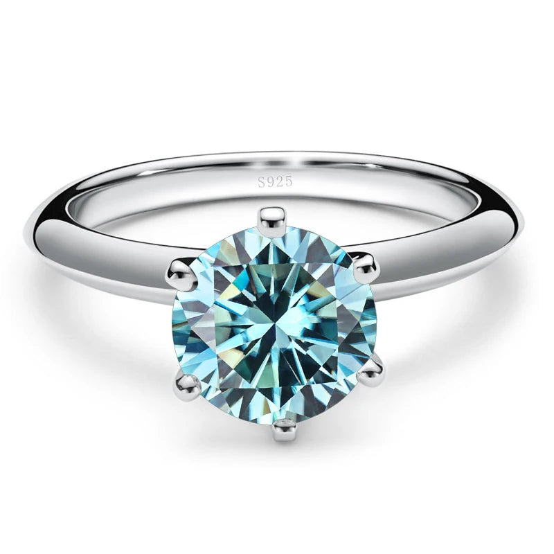 Minimalist Moissanite Engagement Band