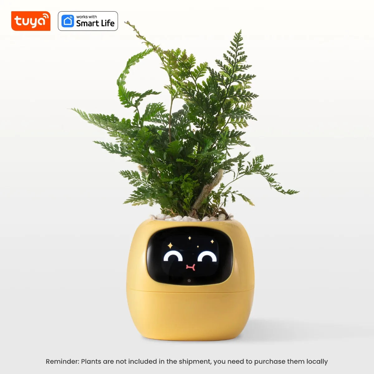 Ivy Tuya Smart Planter,Endless Fun Over 49 Rich Expressions,7 smart sensors,AI Chips Make Raising Plants Easy and Fun