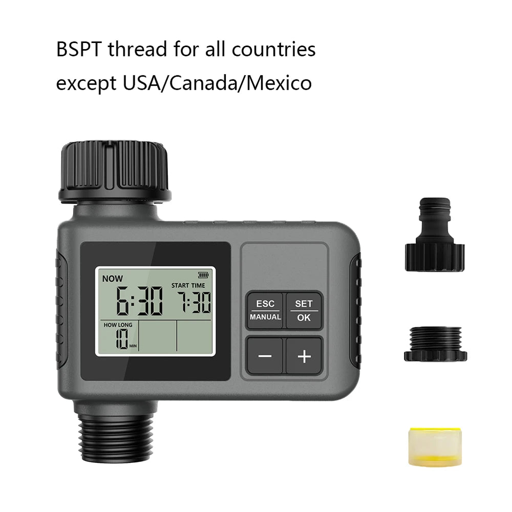 Insoma Automatic Water Timer Intelligent Irrigation Watering System Sprinkler Timer Garden Programmer Equipment IPX7 LCD Display