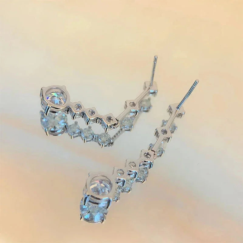 Super White Lab-Created Diamond Earrings