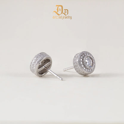 Delzzad 0.1-1ct D Color Moissanite – White Gold – Sparkling Gift for Her