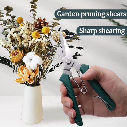 Sharp Garden Tools Secateurs Bonsai Shears Metal Gardening Scissors Pruning Tool Fruit Picking Weed Household Potted Hand Cutter