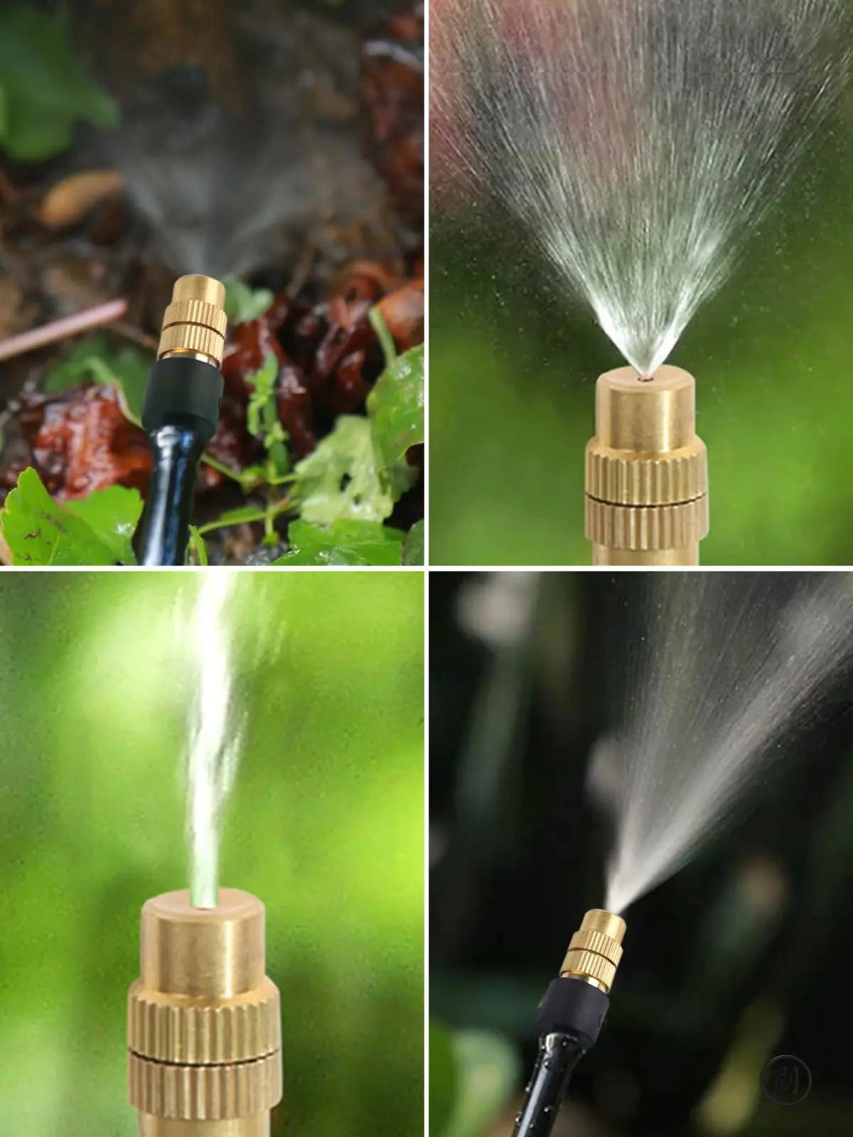 10pcs 4/7PVC Outdoor Misting Cooling System Garden Irrigation Watering 1/4'' Brass Atomizer Adjustable Garden Micro Sprinklers