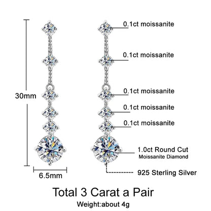 Super White Lab-Created Diamond Earrings