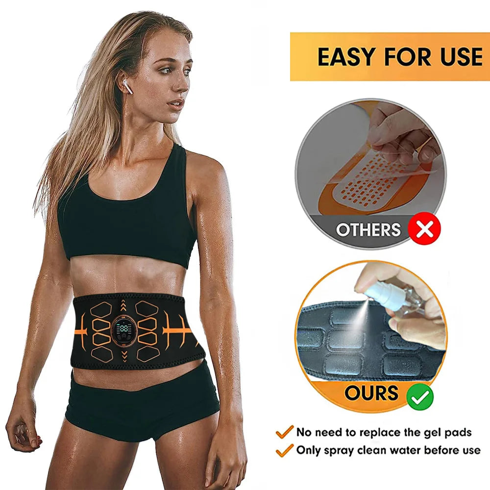 💪 EMS Smart Muscle Toner Belt – Sculpt, Train & Burn Fat at Home