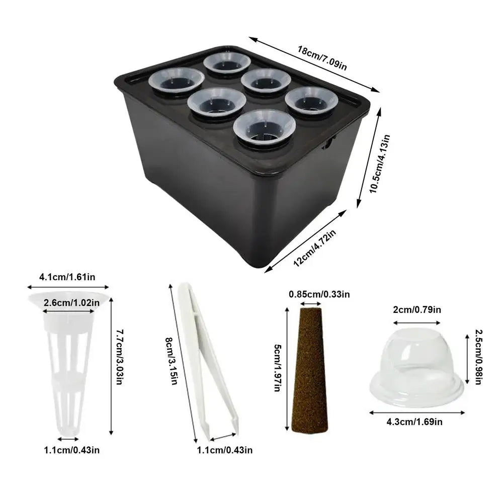 Indoor Hydroponic Planting Kit Complete Seedling Box for Growing Lettuce, Flowers on Balcony, in Apartments & Hotels