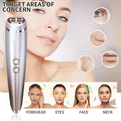 6-in-1 EMS RF Facial Massager – Lift, Tighten & Glow at Home