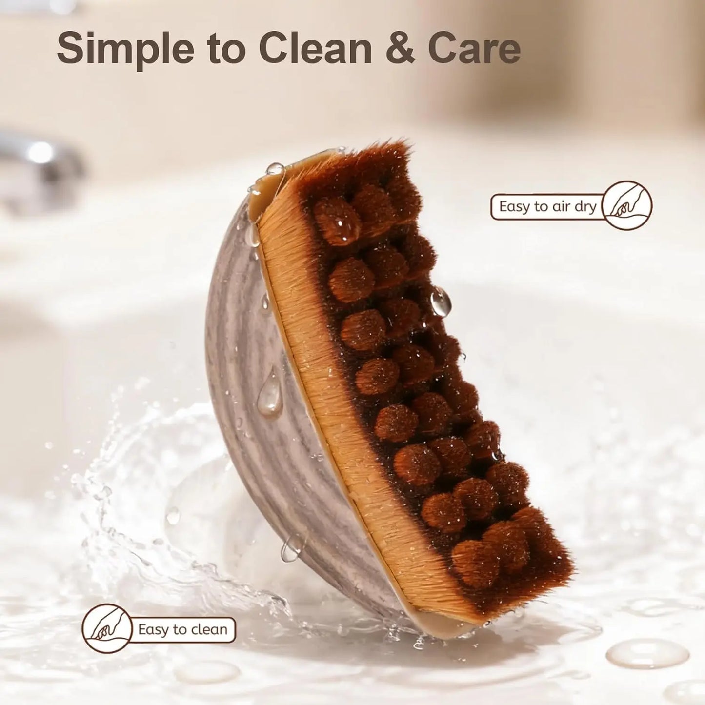 Lymphatic Wooden Contour Brush