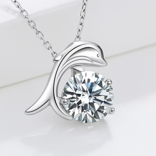 Super White Lab-Created Diamond Necklace